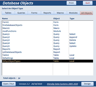 DatabaseObjects